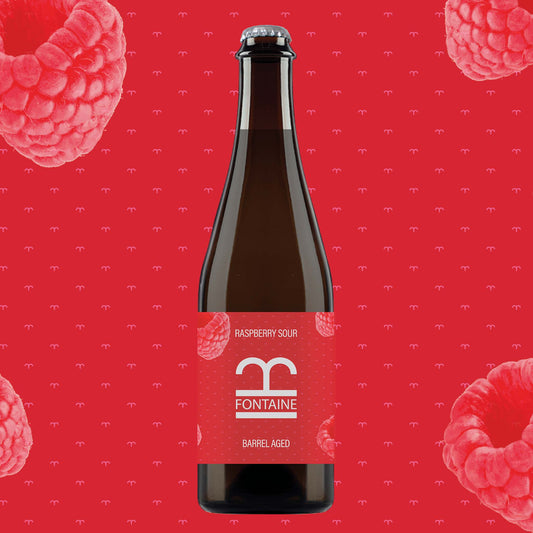 It's a sour beer with Raspberries - Raspberry Sour - Barrel Aged - 500mL