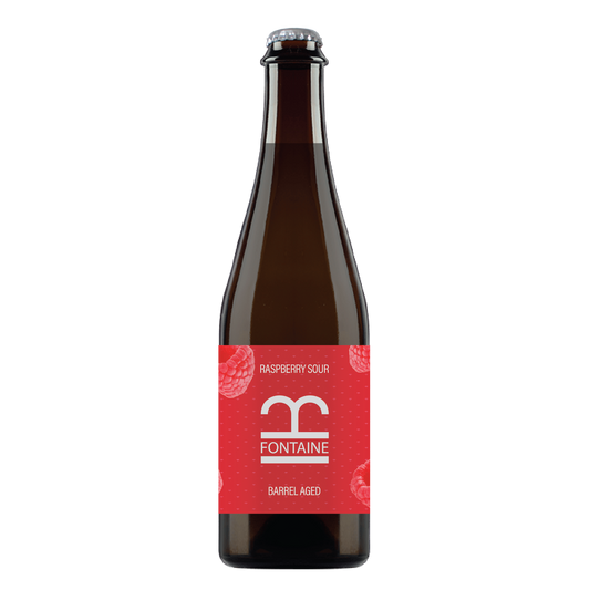 It's a sour beer with Raspberries - Raspberry Sour - Barrel Aged - 500mL